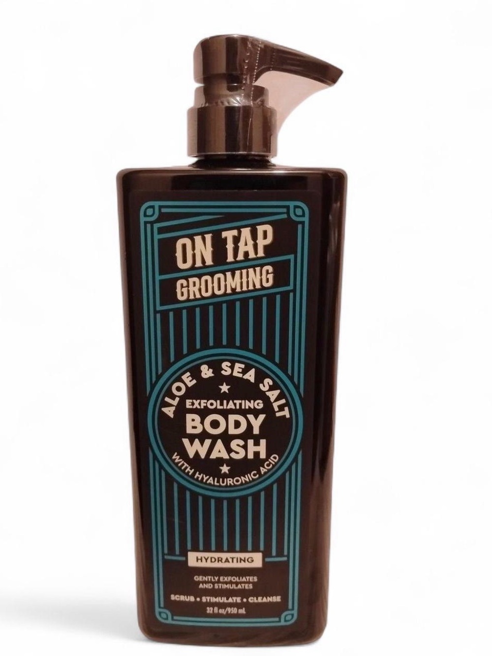 On Tap Grooming Aloe & Sea Salt Exfoliating Body Wash, 32oz